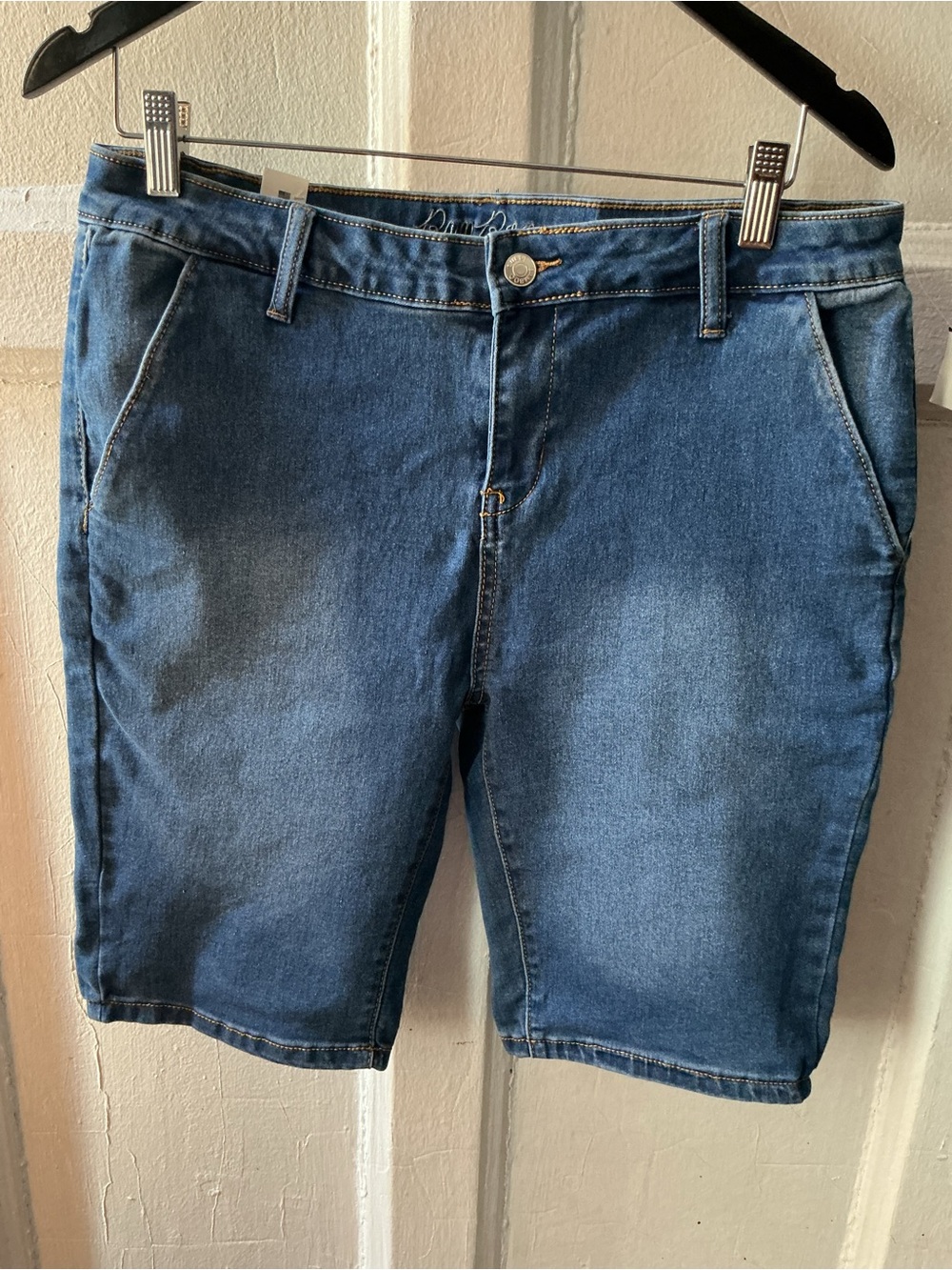 BAMBOO Ladies Indigo Blue Denim Shorts